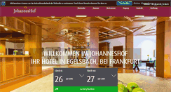Desktop Screenshot of landhotel-johanneshof.de