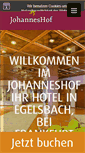 Mobile Screenshot of landhotel-johanneshof.de