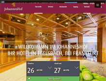 Tablet Screenshot of landhotel-johanneshof.de